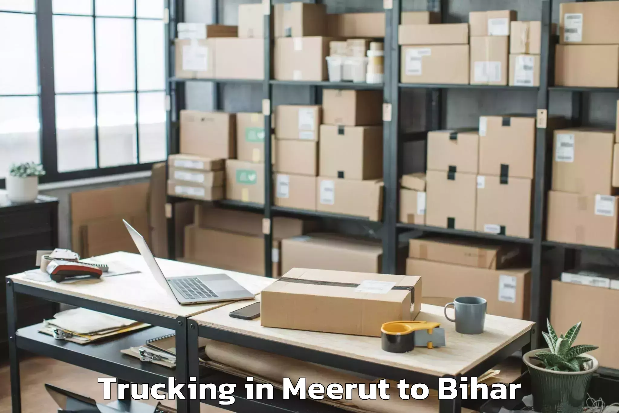 Affordable Meerut to Bar Bigha Trucking